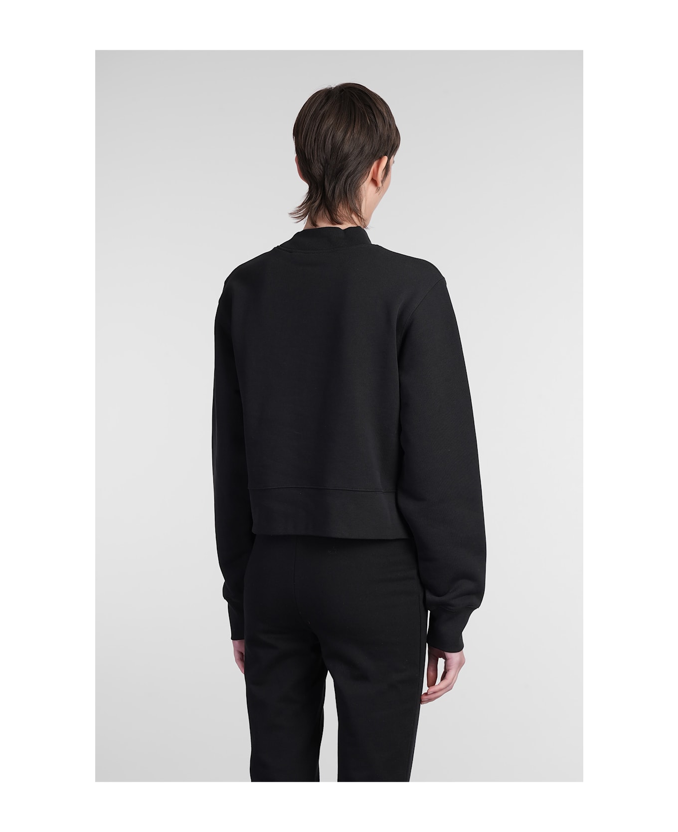 Palm Angels Sweatshirt In Black Cotton - black