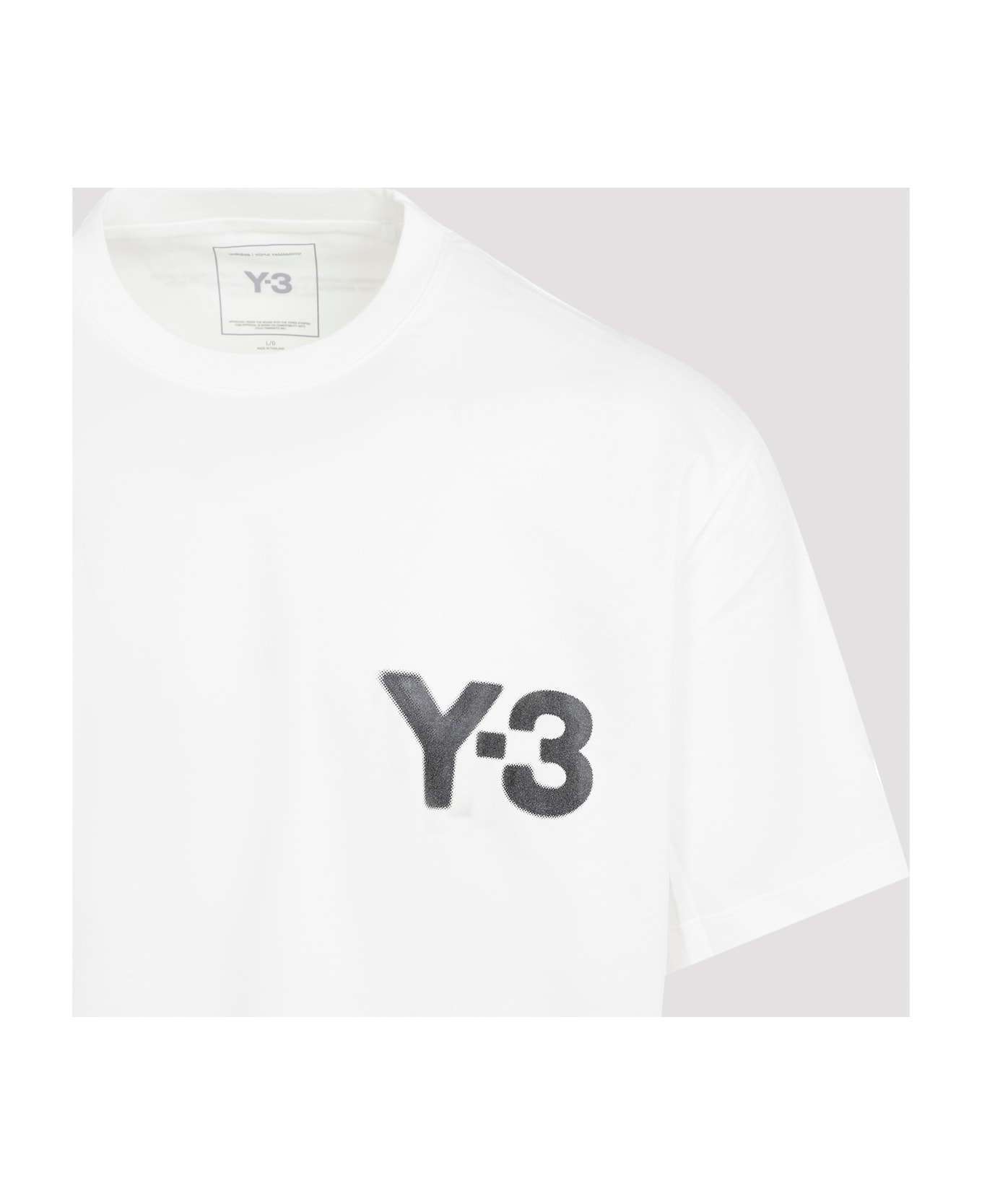 Y-3 Logo Short Sleeves Tee - Corewhite