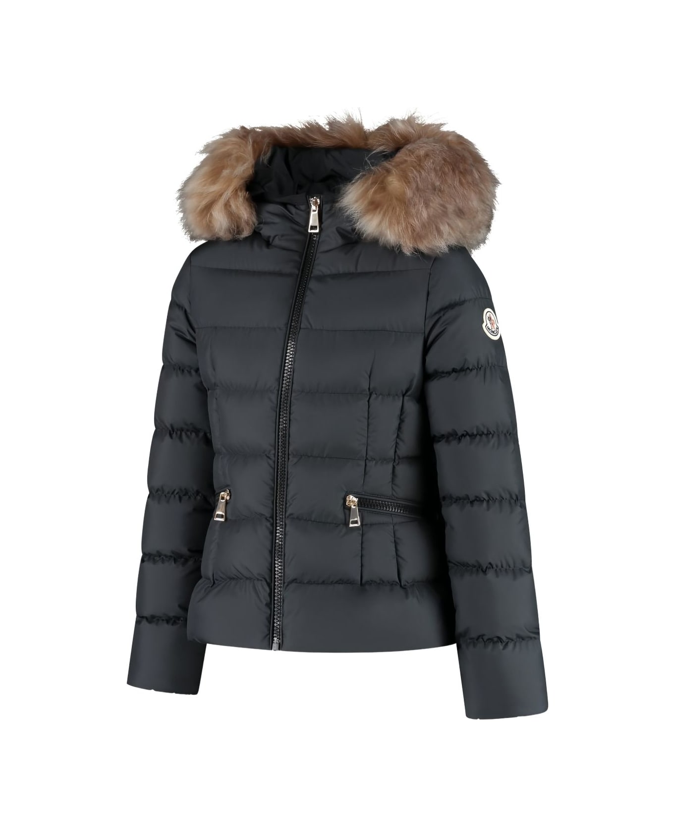 Moncler Enfant Boedette Down Jacket With Hood - Black