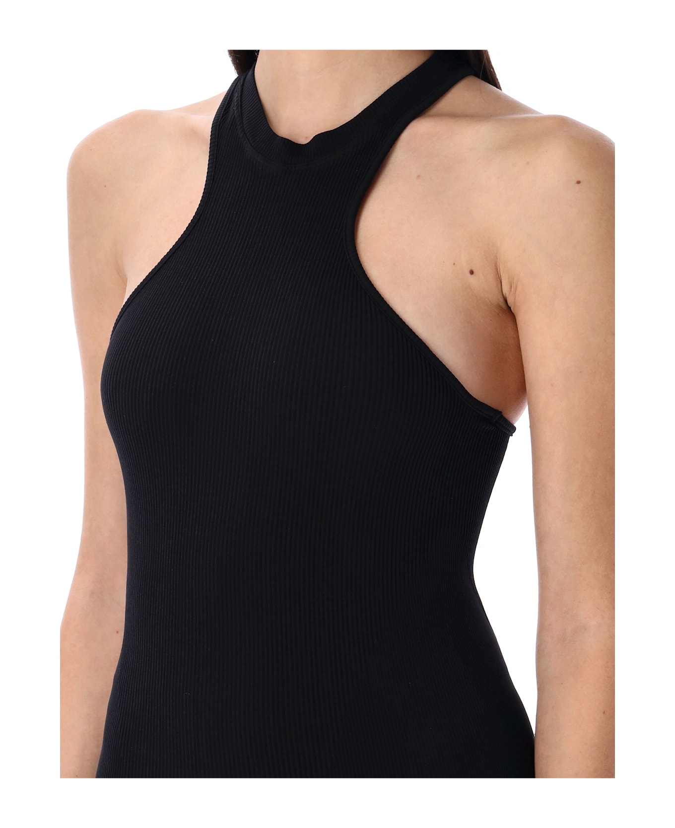 ANDREĀDAMO Ribbed Jersey Tank Top - BLACK