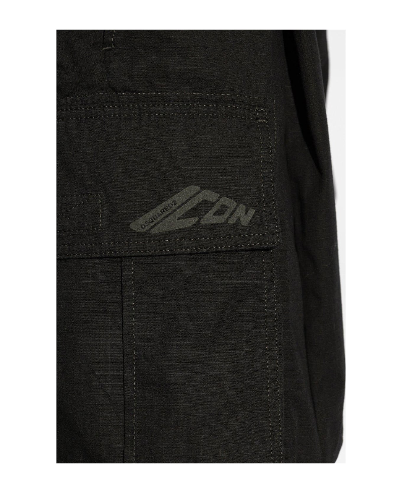 Dsquared2 Icon New Generation Ripstop 3d Cargo Pants - BLACK
