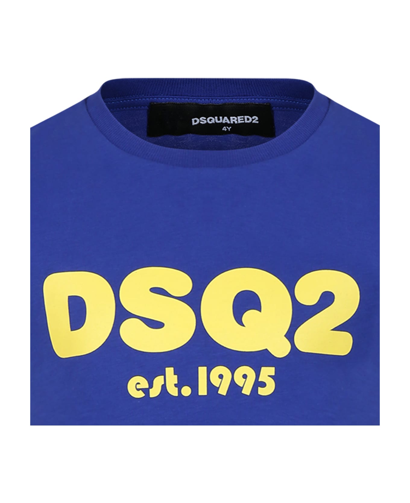 Dsquared2 Blue T-shirt For Boy With Logo - Light Blue Tシャツ＆ポロシャツ