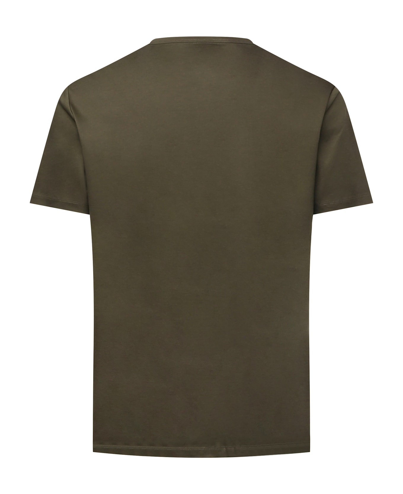Sun 68 Cotton Jersey T-shirt With Pocket - DARK MILITARY