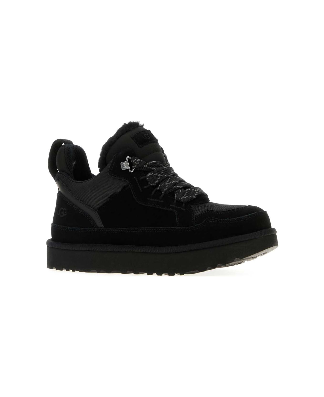 UGG Black Suede And Mesh Lowmel Sneakers - Black