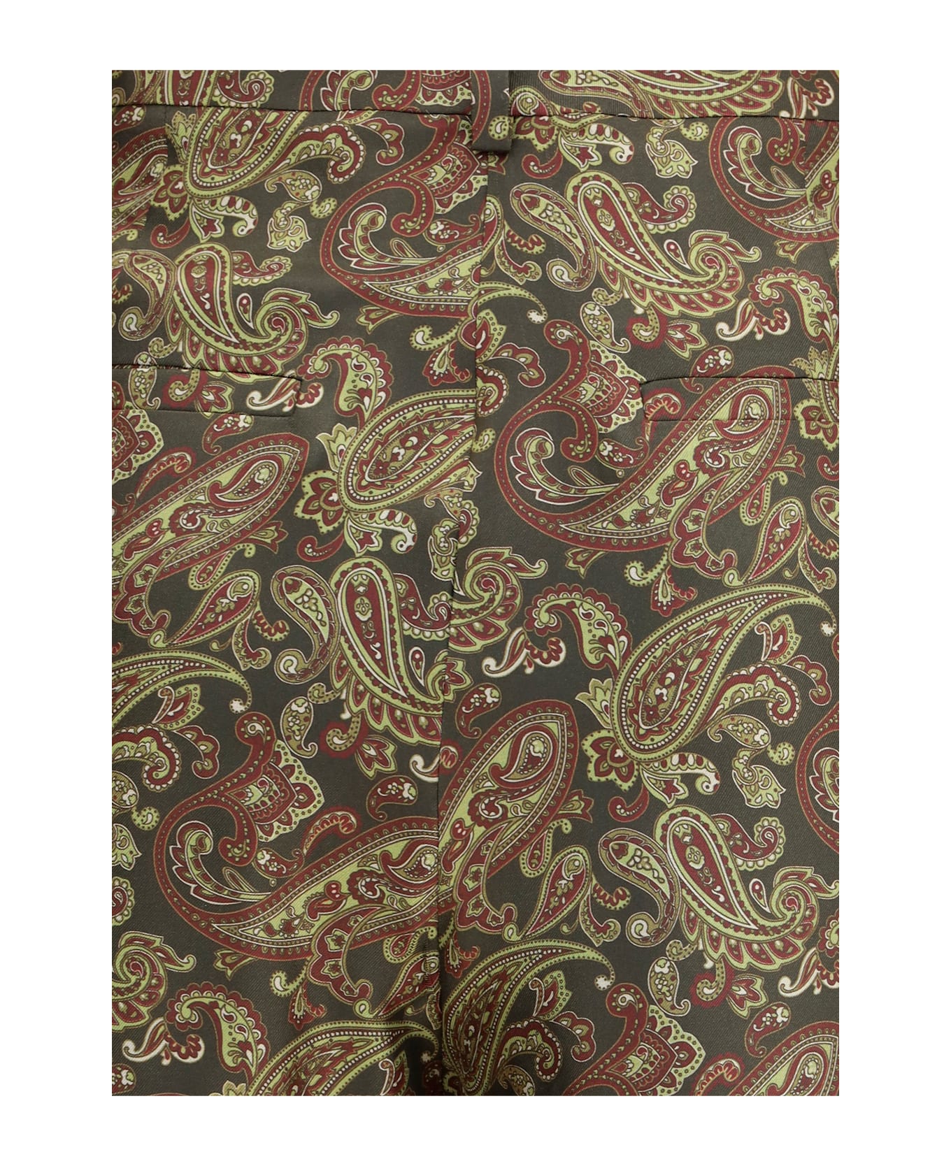 Saint Laurent Paisley Patterned Silk Pants