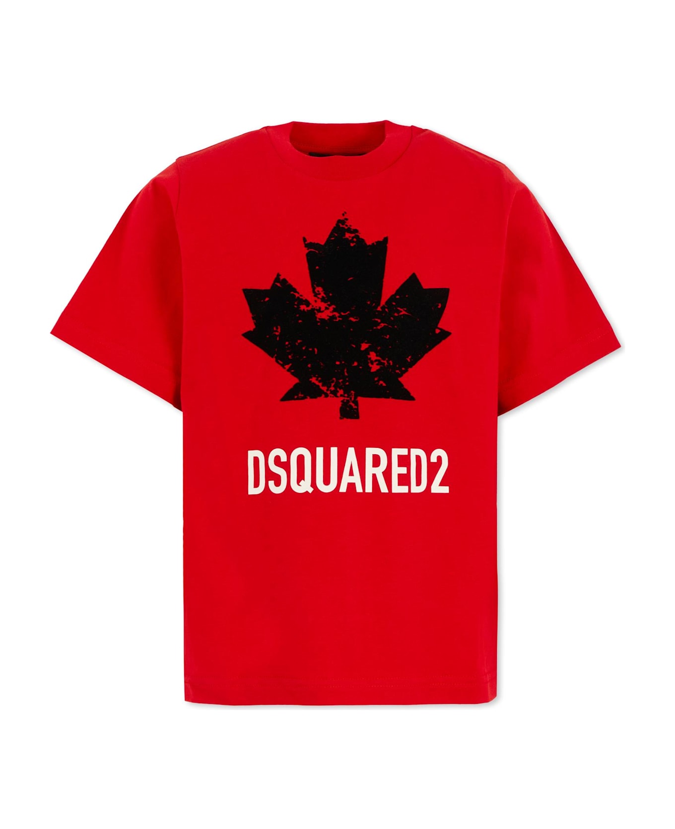 Dsquared2 Red T-shirt For Boy With Logo - Red