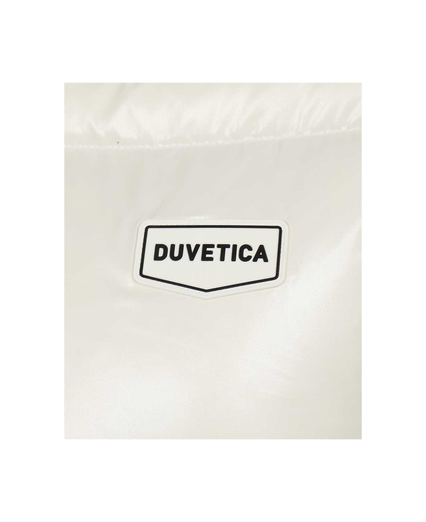 Duvetica Long Hooded Down Jacket - White