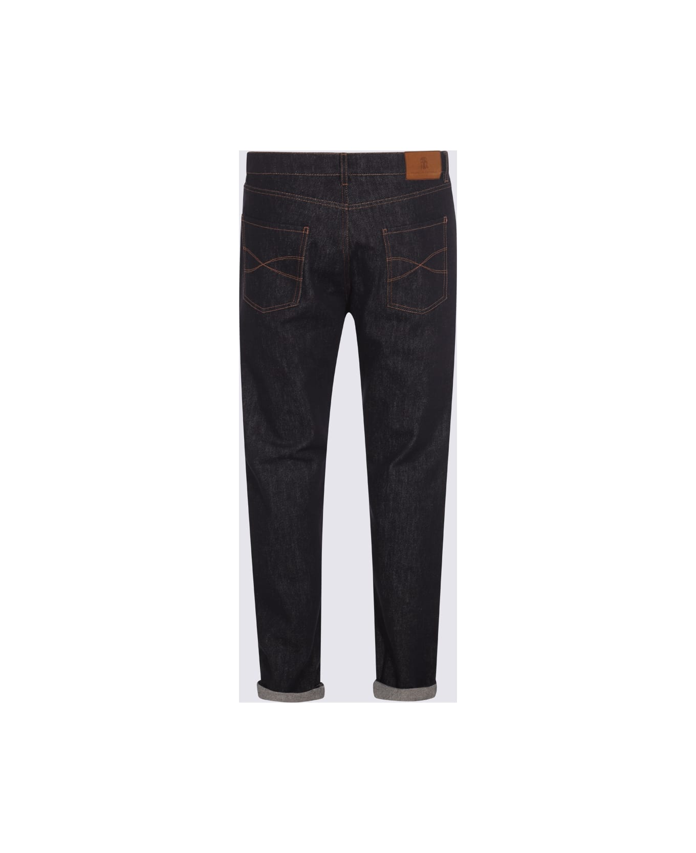 Brunello Cucinelli Dark Blue Cotton Jeans - Blue