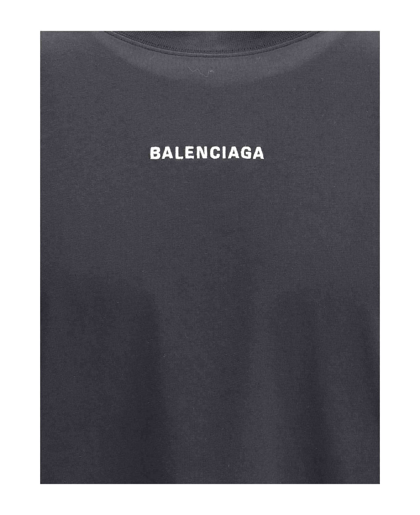 Balenciaga T-shirt With Logo Printed On The Front And Back
