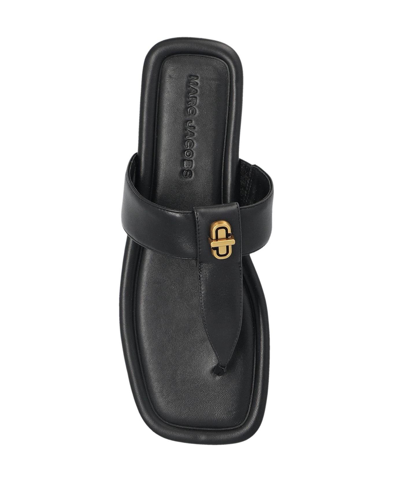 Marc Jacobs The Dual T-strap Sandals - BLACK