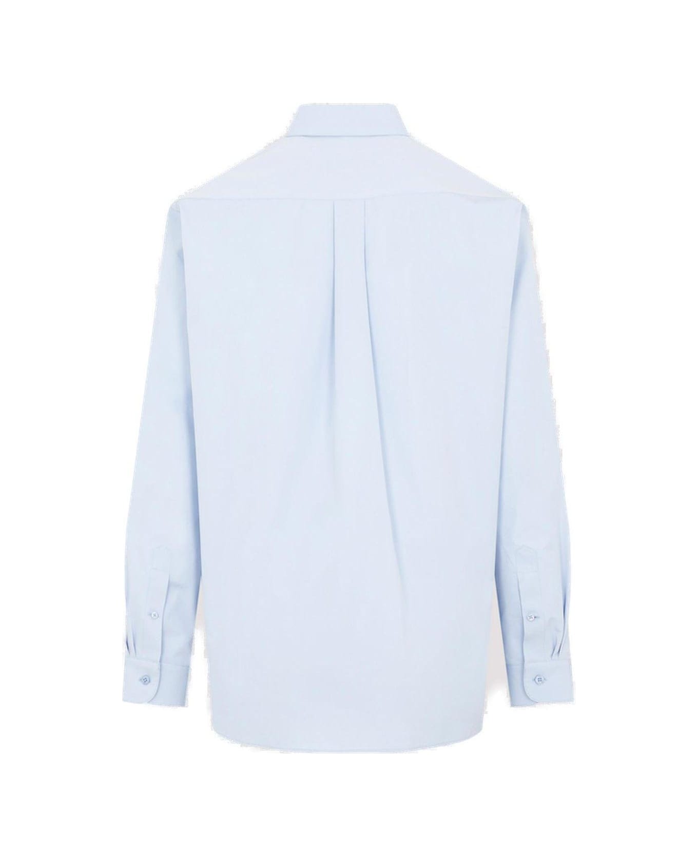 Martine Rose Buttoned Long-sleeved Shirt - Blue シャツ