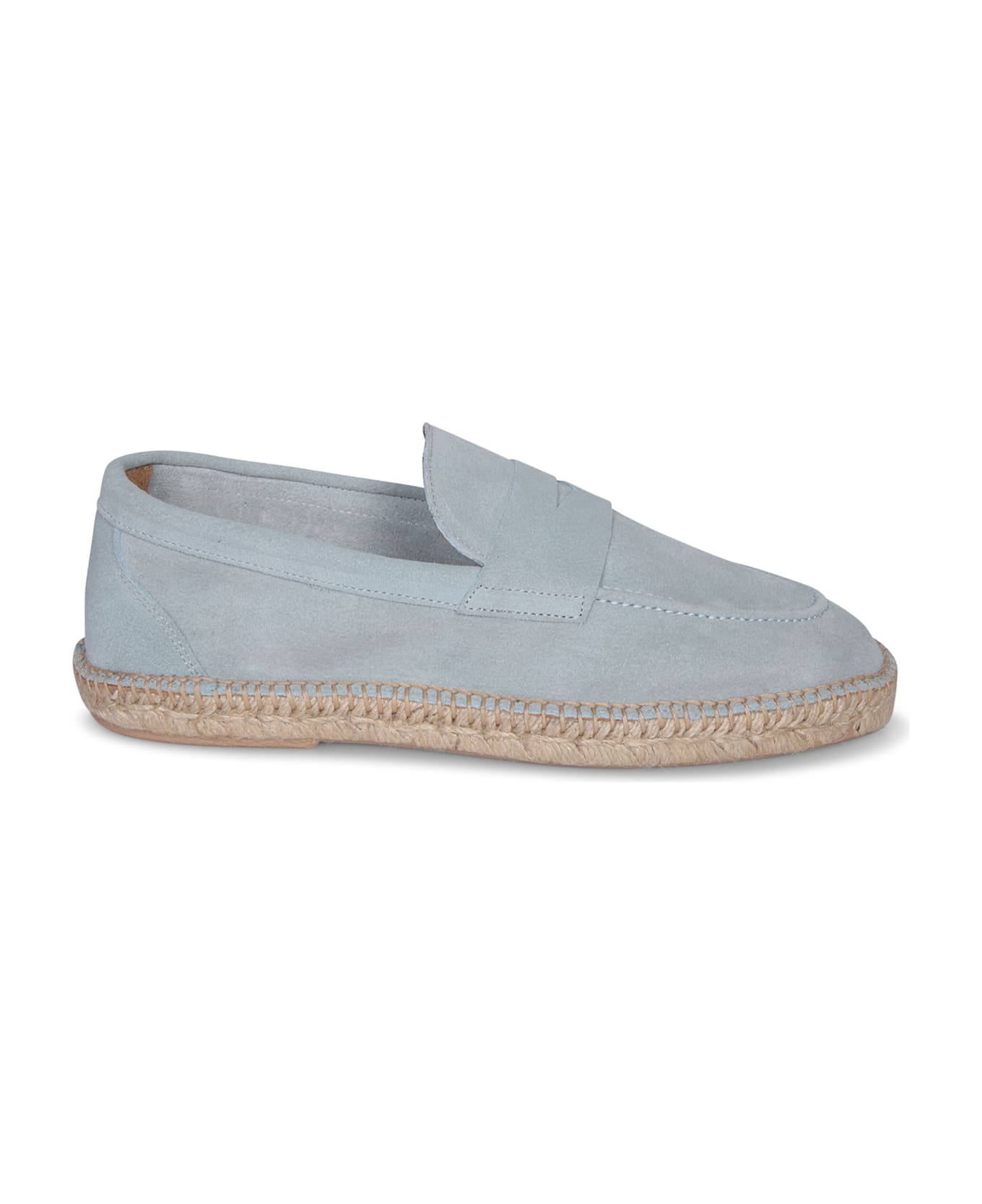 Lardini Farah Suede Light Blue Espadrilles - Blue