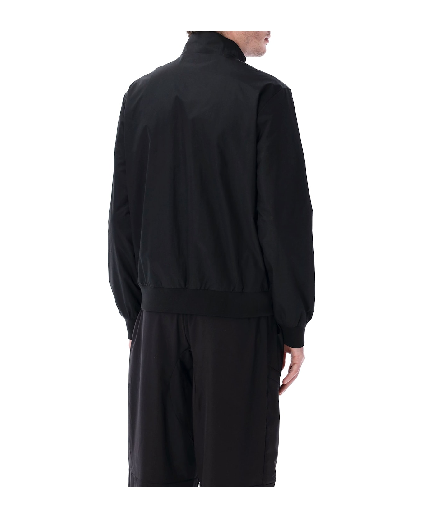 EA7 Core Identity Recycled-nylon Zip-up Sweatshirt - BLACK