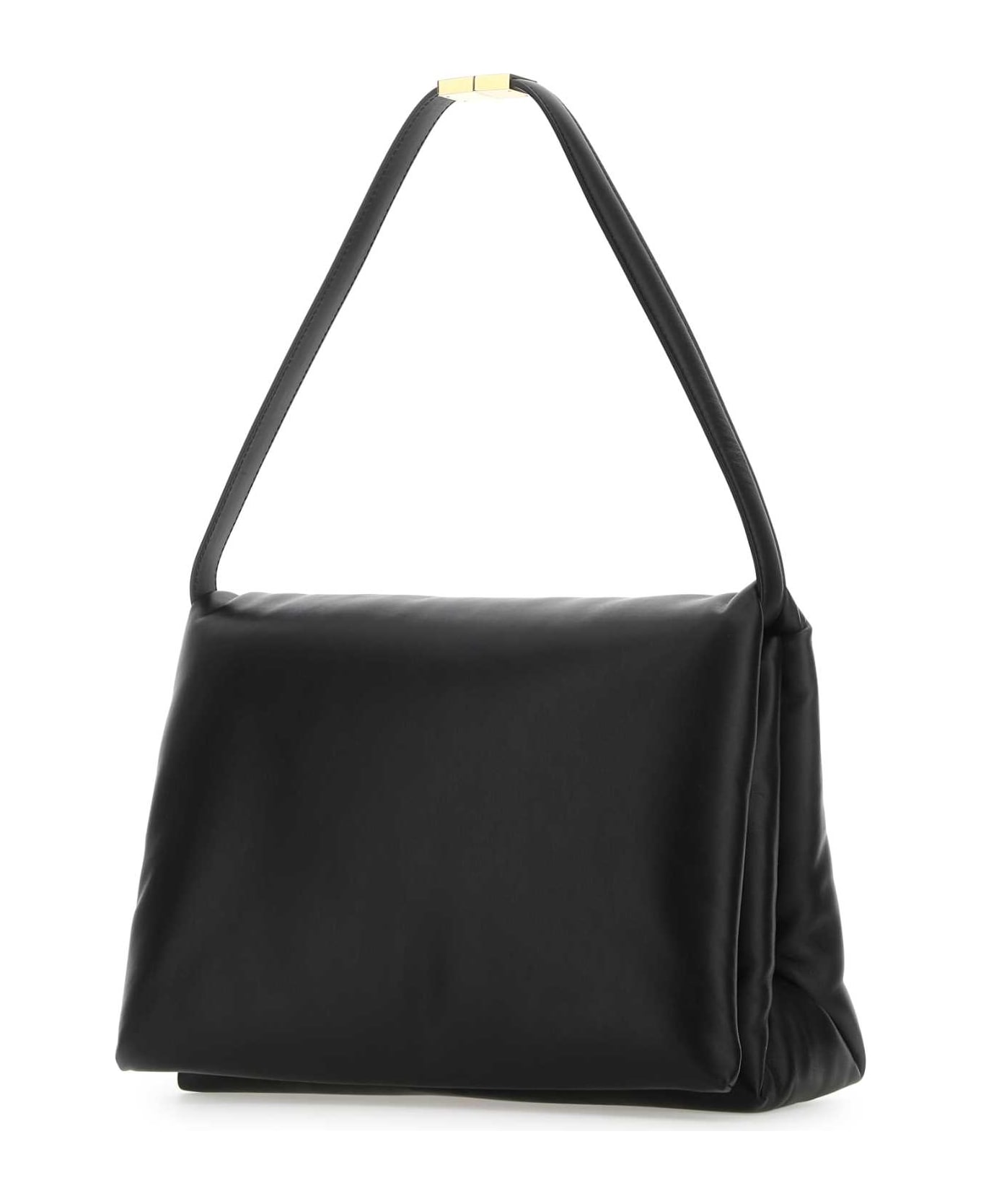 Marni Black Leather Shoulder Bag - BLACK