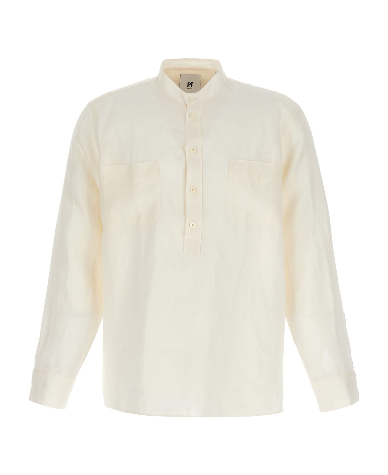 PT Torino Linen Shirt - White