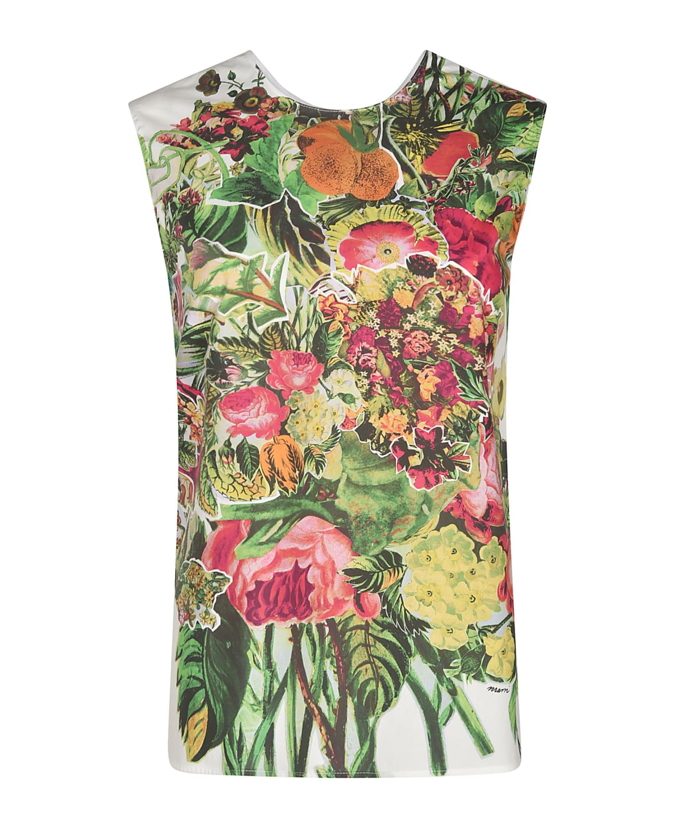 Marni Floral Sleeveless Top - Multicolor
