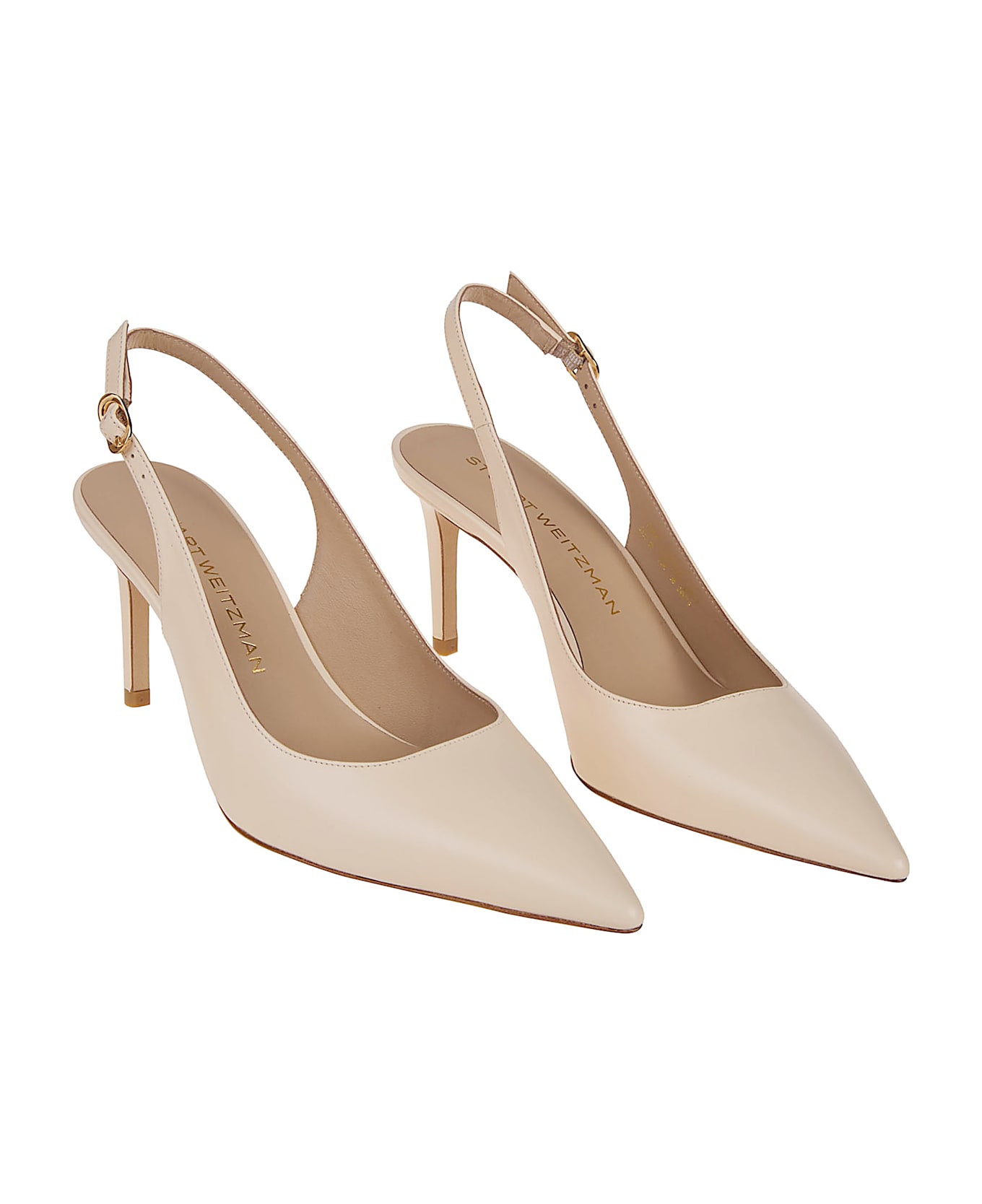 Stuart Weitzman Stuart Power Slingback 75 Sandals - Mascarpone