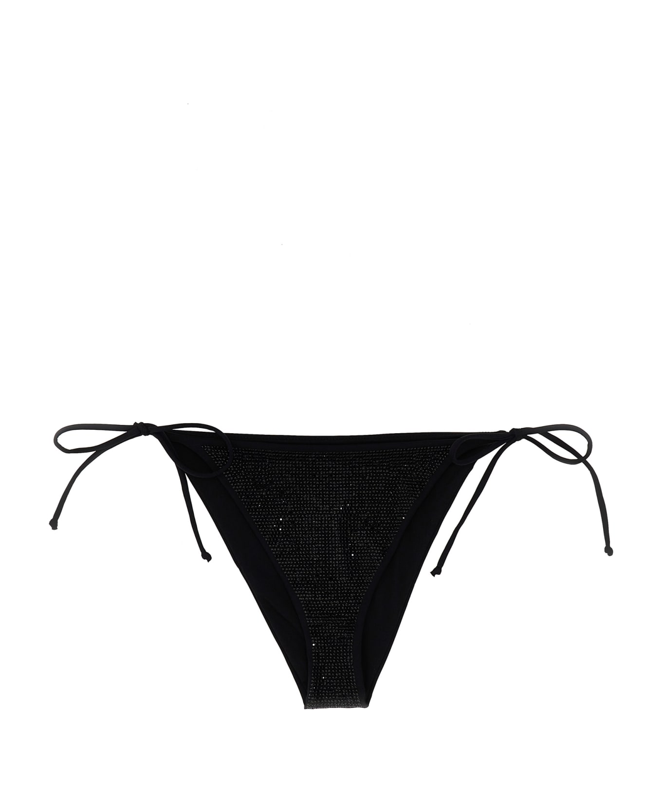 MC2 Saint Barth 'croca' Bikini Bottoms - Black  