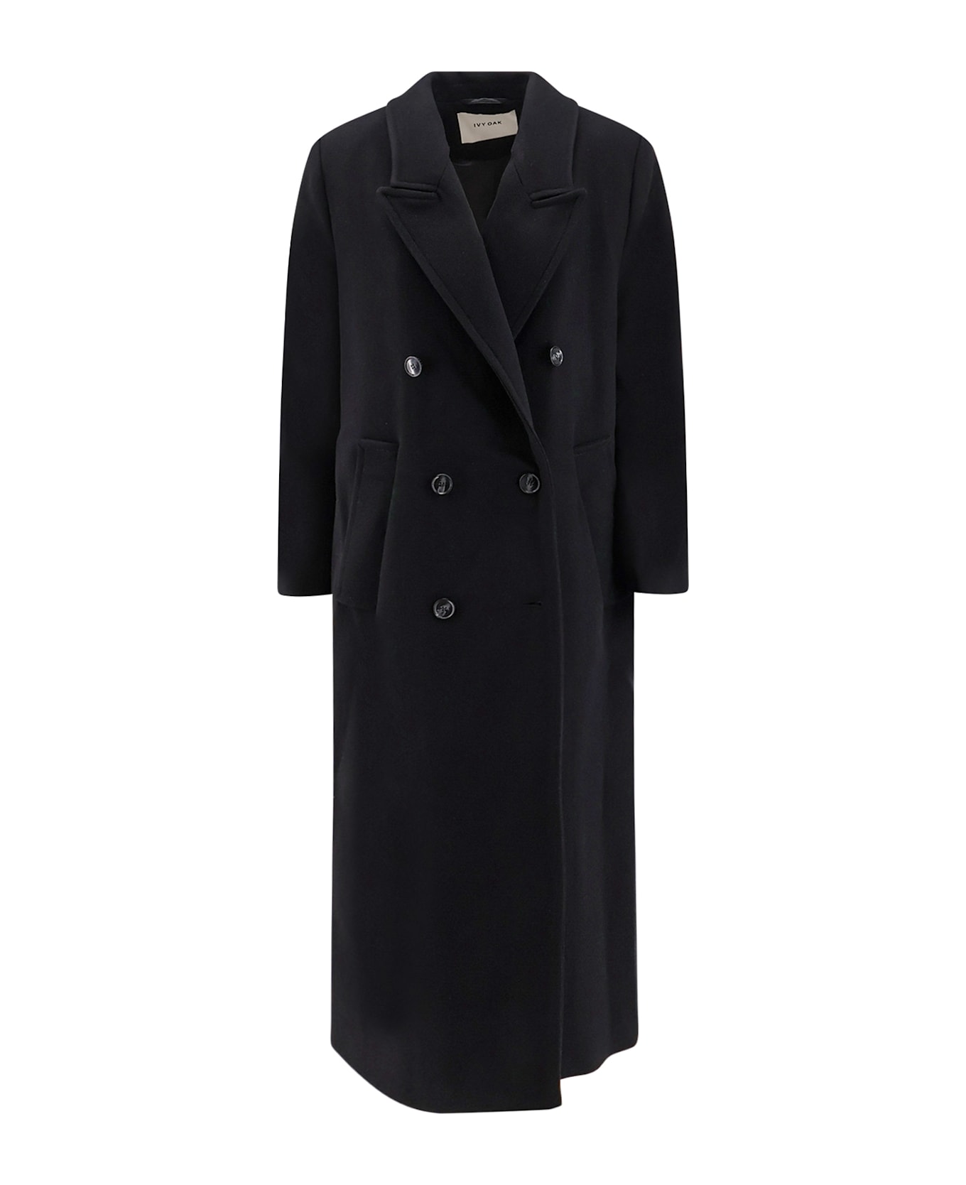 Ivy Oak Clemence Responsible Virgin Wool Blend Coat - Black