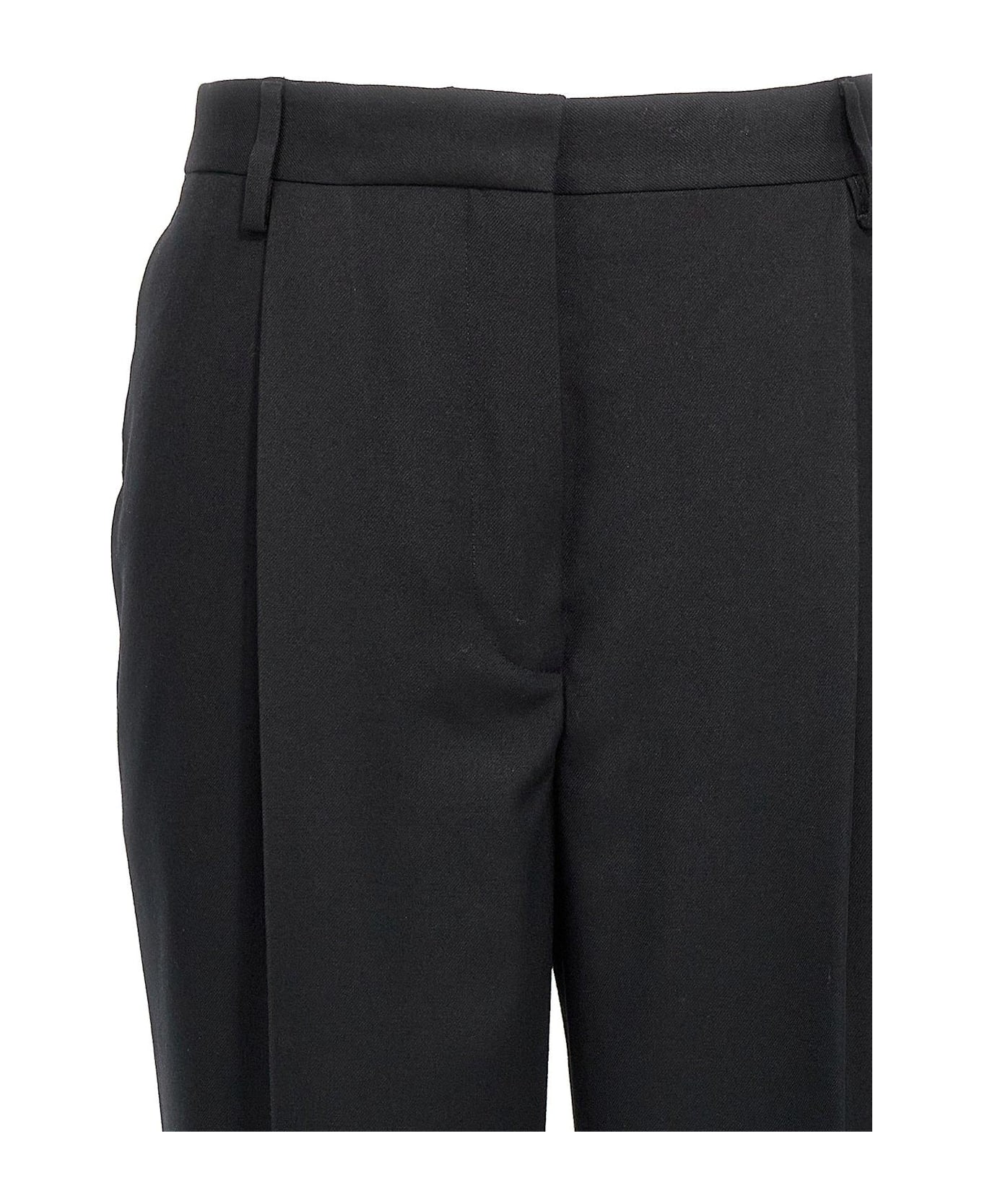 Dries Van Noten Pleat Detailed Portia Pants - BLACK ボトムス