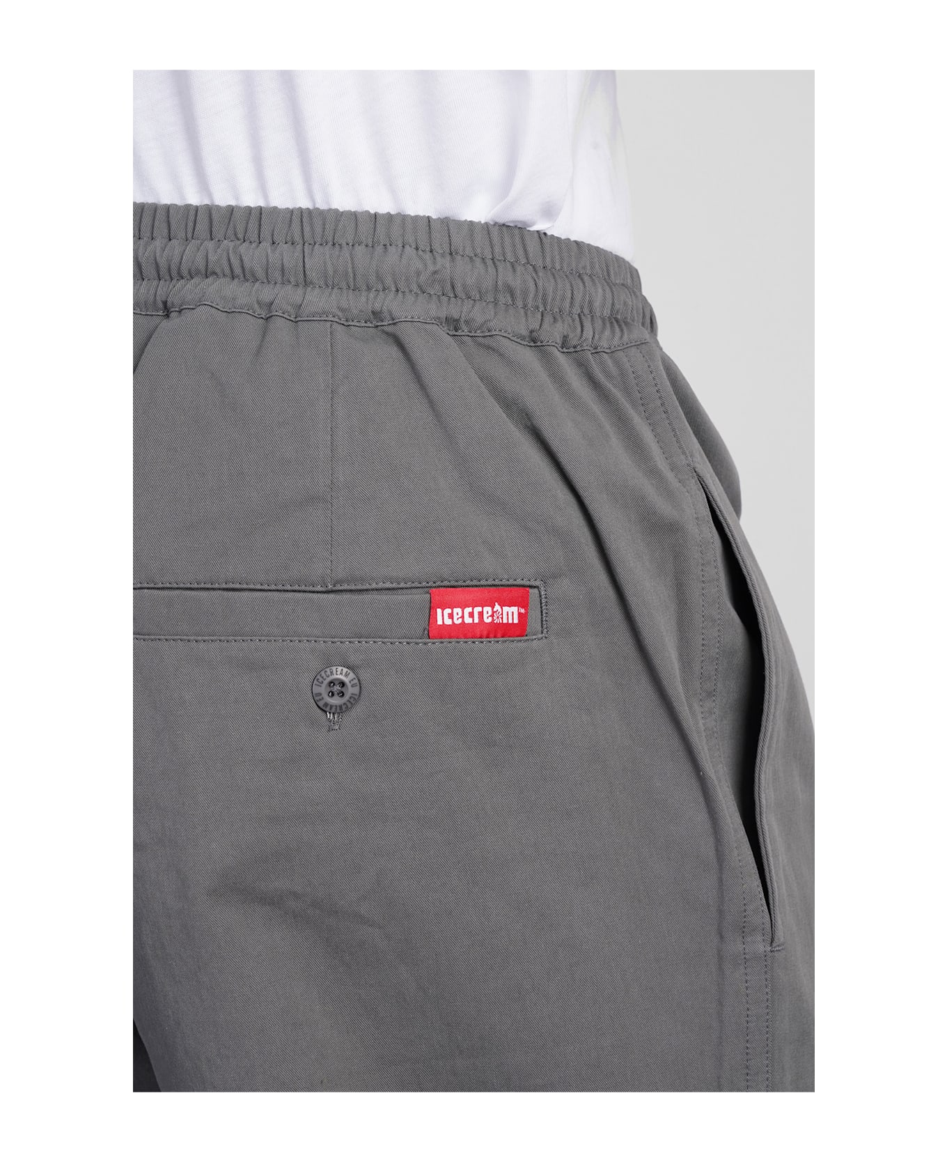 Icecream Pants In Grey Cotton - grey