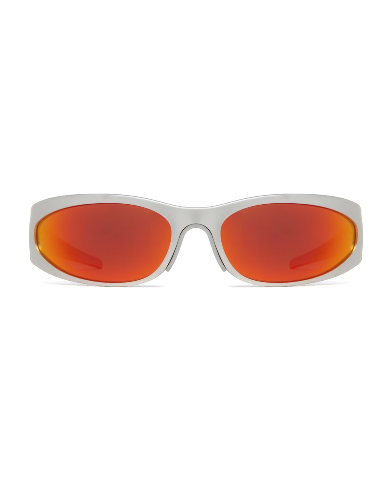 Balenciaga Eyewear Bb0290s Sunglasses - 004 SILVER SILVER RED サングラス