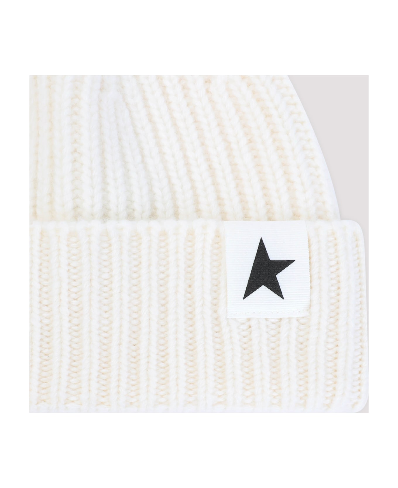 Golden Goose Star Beanie - Off White