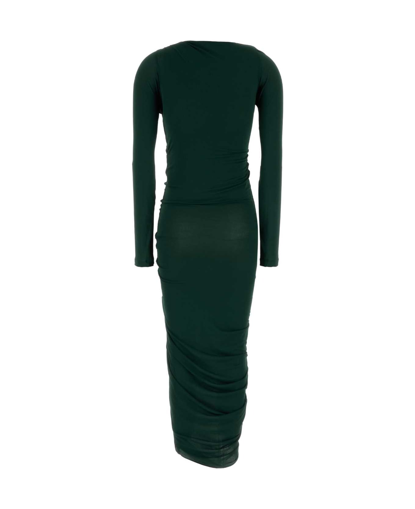 Ferragamo Bottle Green Stretch Jersey Dress - MOSS