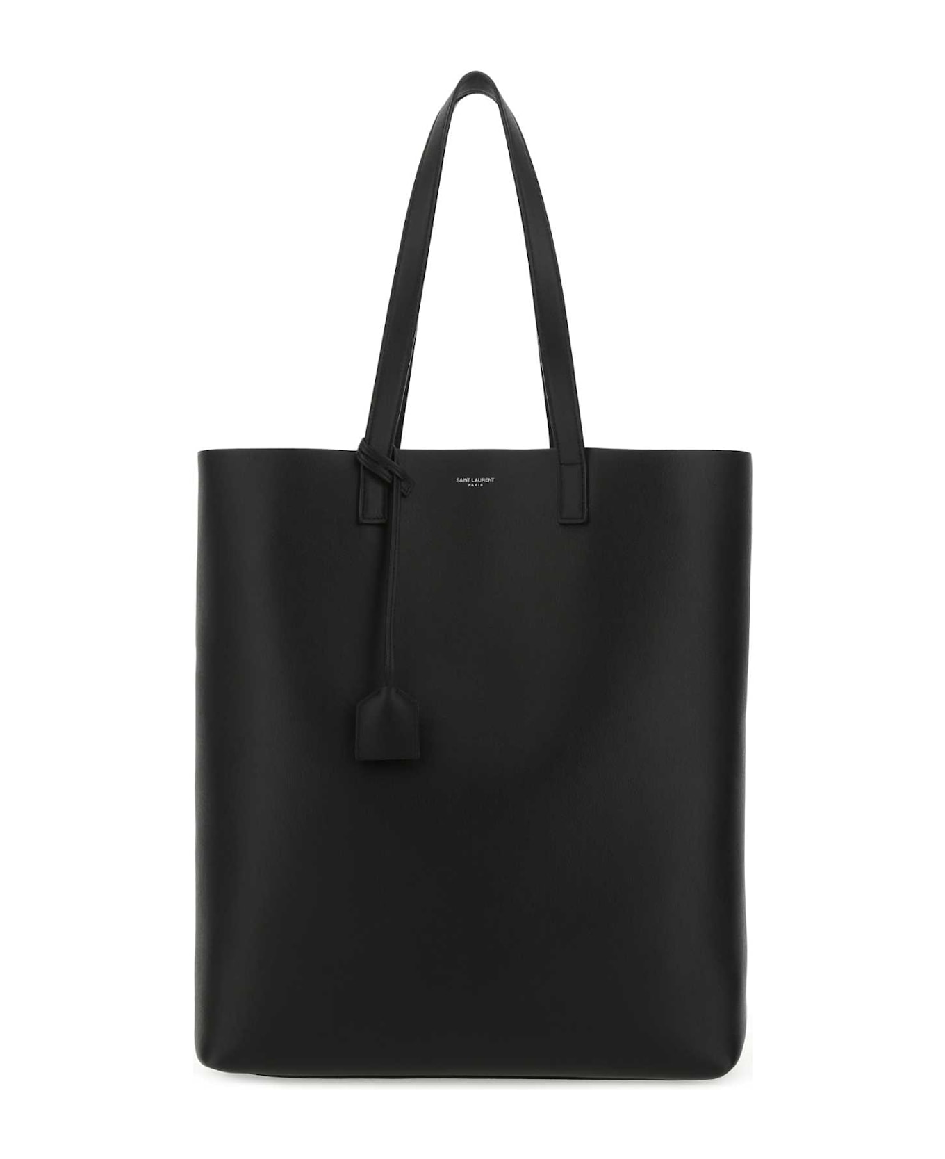 Saint Laurent Black Leather Bold Shopping Bag - 1000