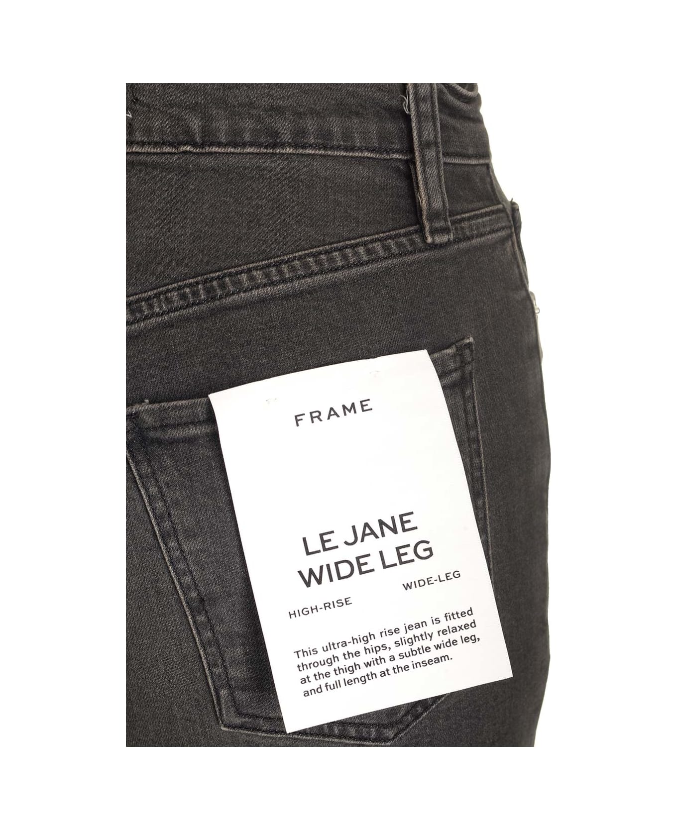 Frame 'le Jane' Straight Leg Jeans - BLACK デニム