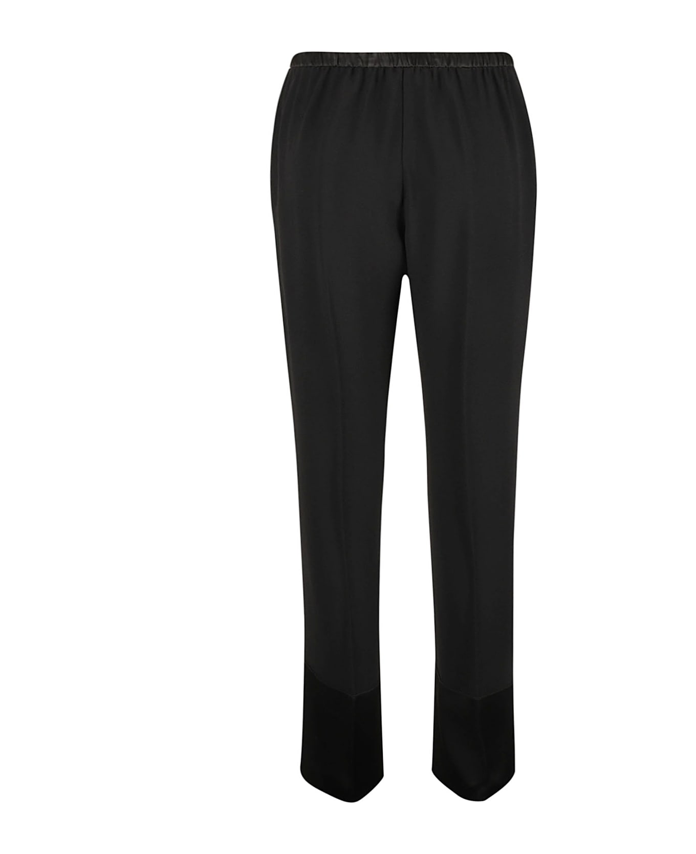 Forte_Forte High-waist Plain Trousers - nero