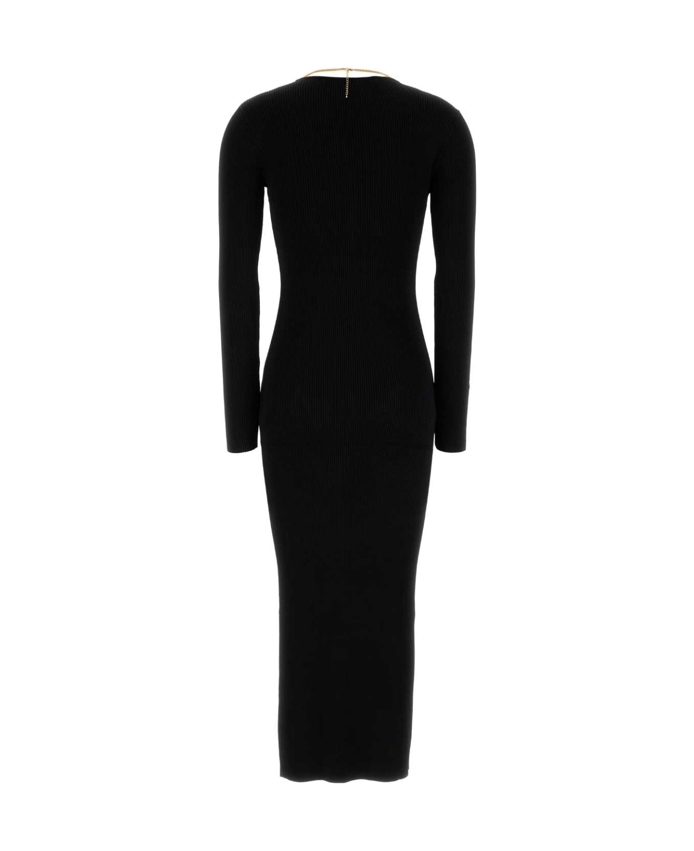 Alexander Wang Black Stretch Viscose Blend Dress - BLACK