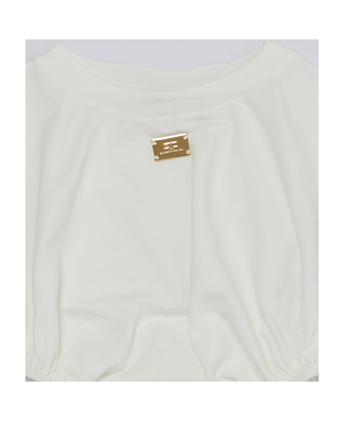 Elisabetta Franchi T-shirt T-shirt - PANNA Tシャツ＆ポロシャツ