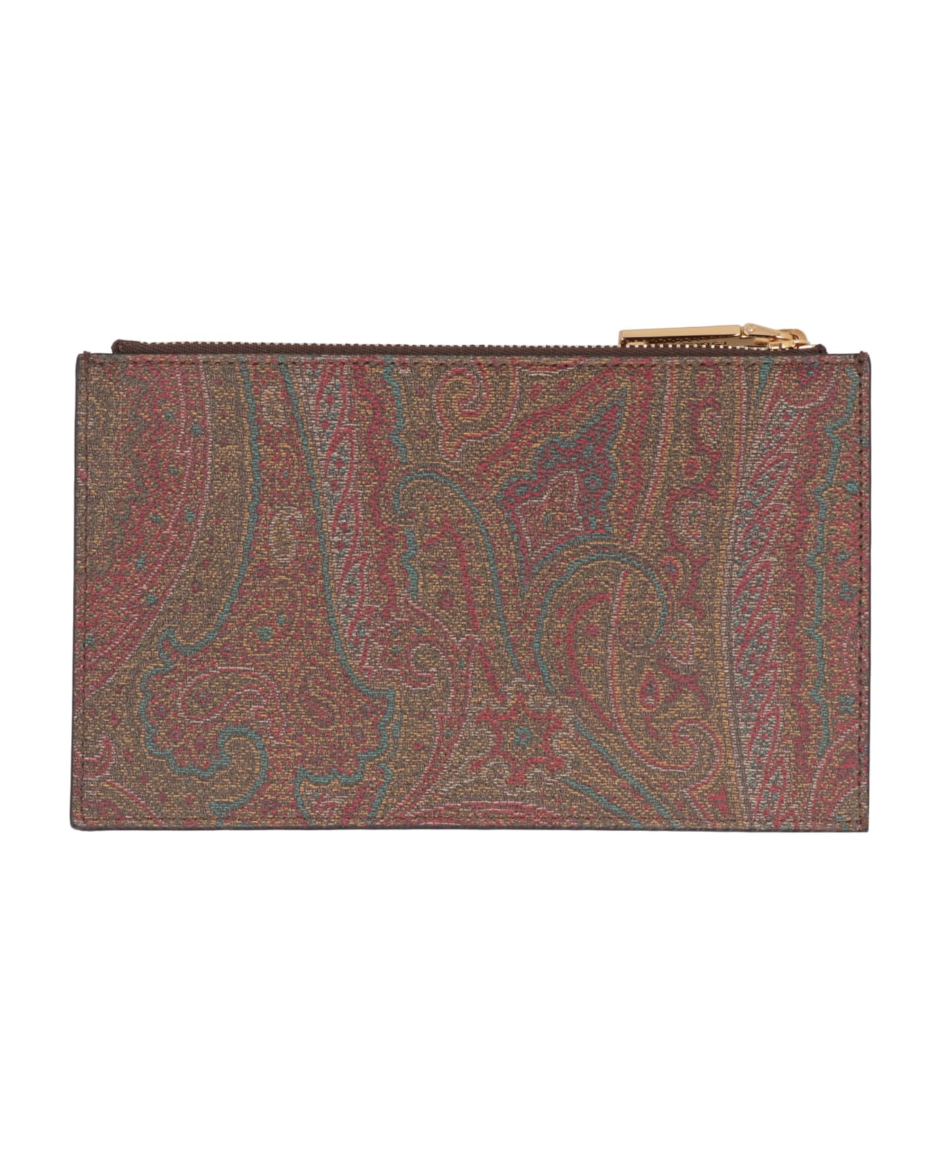 Etro Paisley Pochette With Pegaso Logo - brown