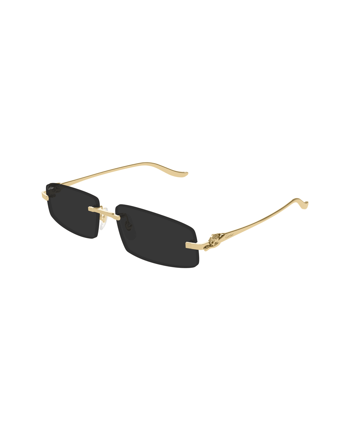 Cartier Eyewear Cartier Ct0505s Panthère De Cartier 001 Gold Grey Glasses - Oro