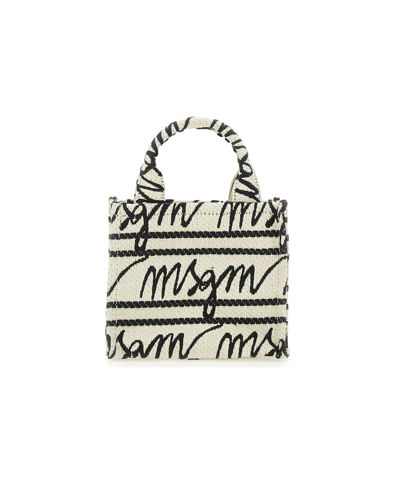 MSGM Mini Canvas Tote Bag - WHITE トートバッグ
