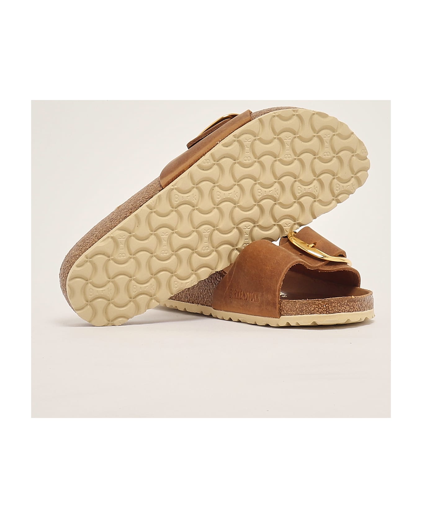 Birkenstock Madrid Big Buckle Sandal - COGNAC