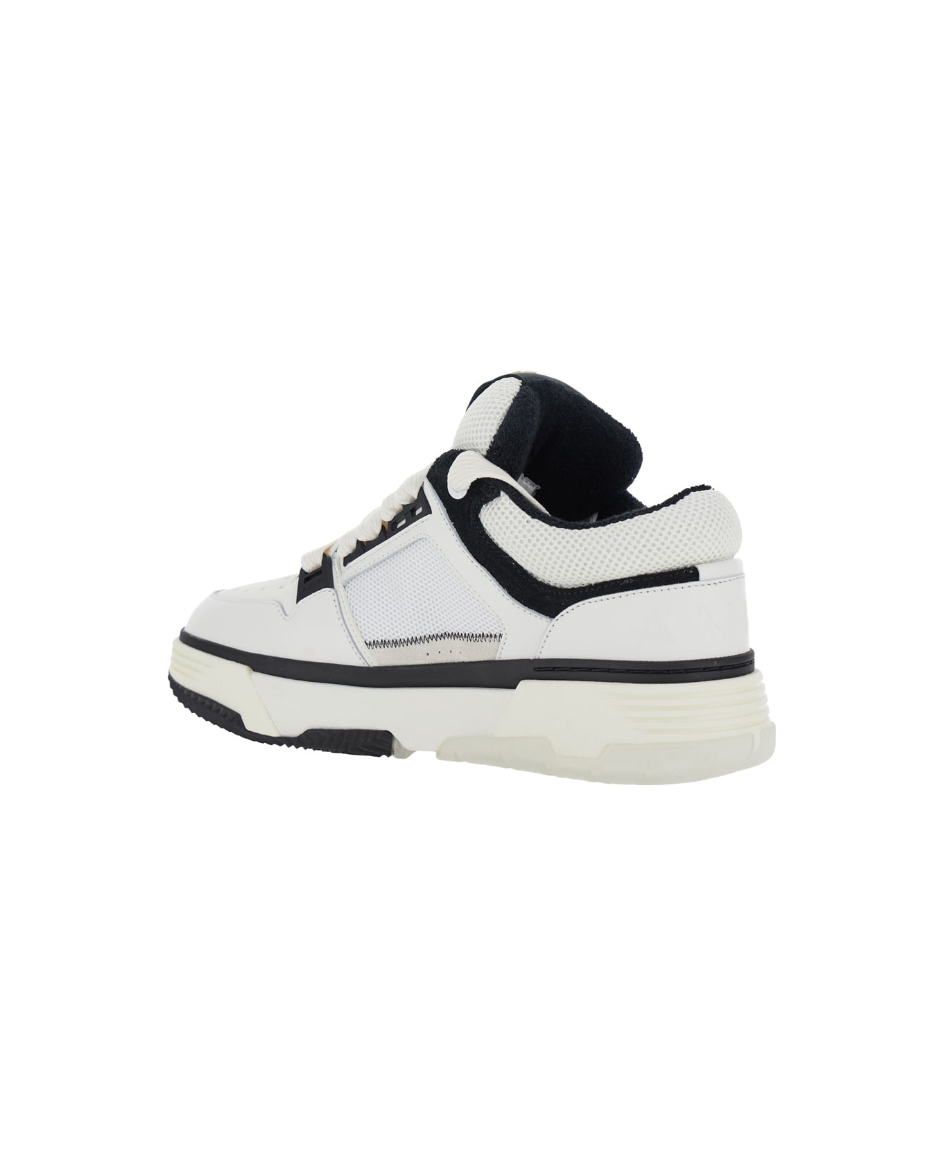 AMIRI White And Black Chunky Sneakers With Logo Detail In