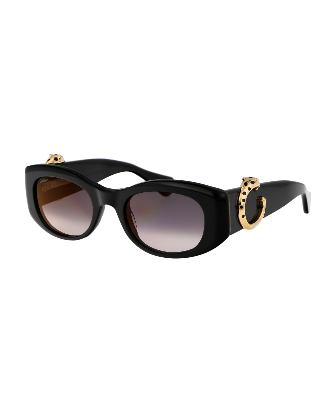 Cartier Eyewear Ct0472s Sunglasses - 001 BLACK BLACK GREY