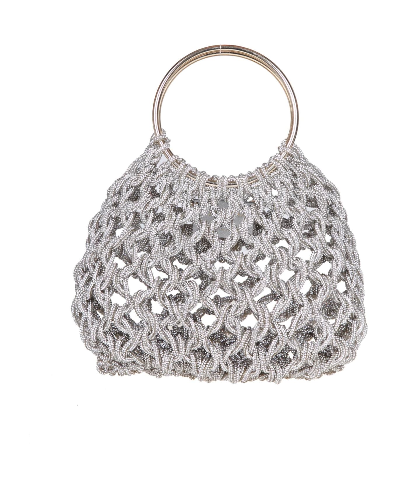 Hibourama Jewel Bag With Applied Crystals - CRYSTALS 