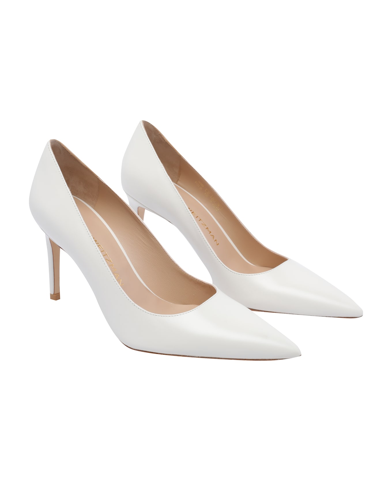 Stuart Weitzman Stuart Power Pumps - White