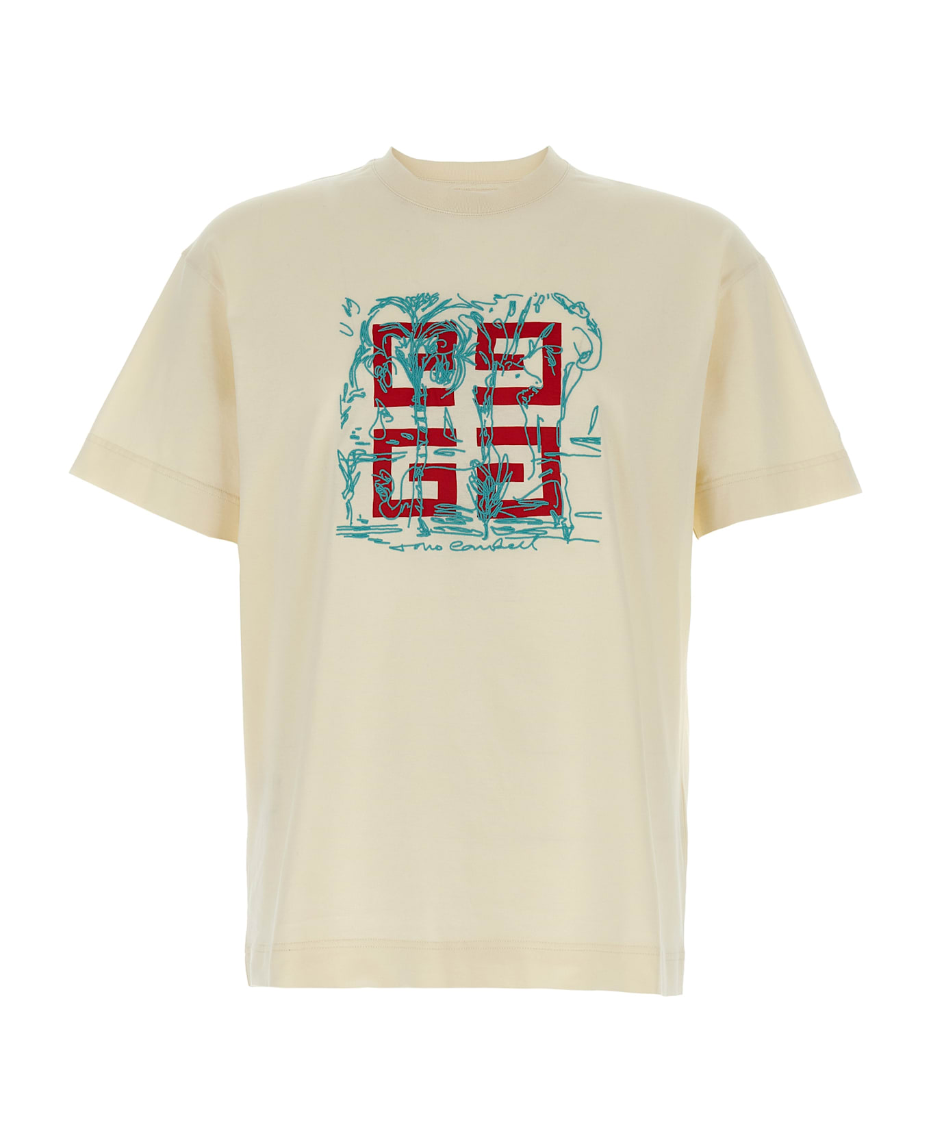 Givenchy Embroidery T-shirt - Beige