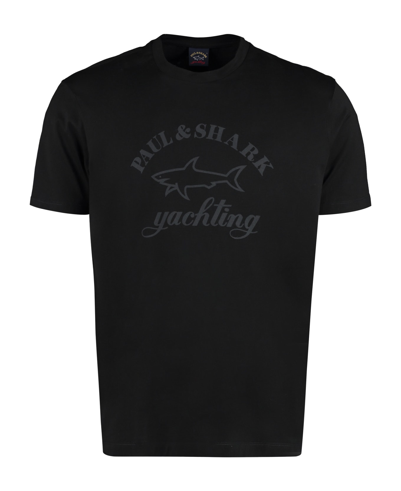 Paul&Shark Printed Cotton T-shirt Paul&Shark - BLACK