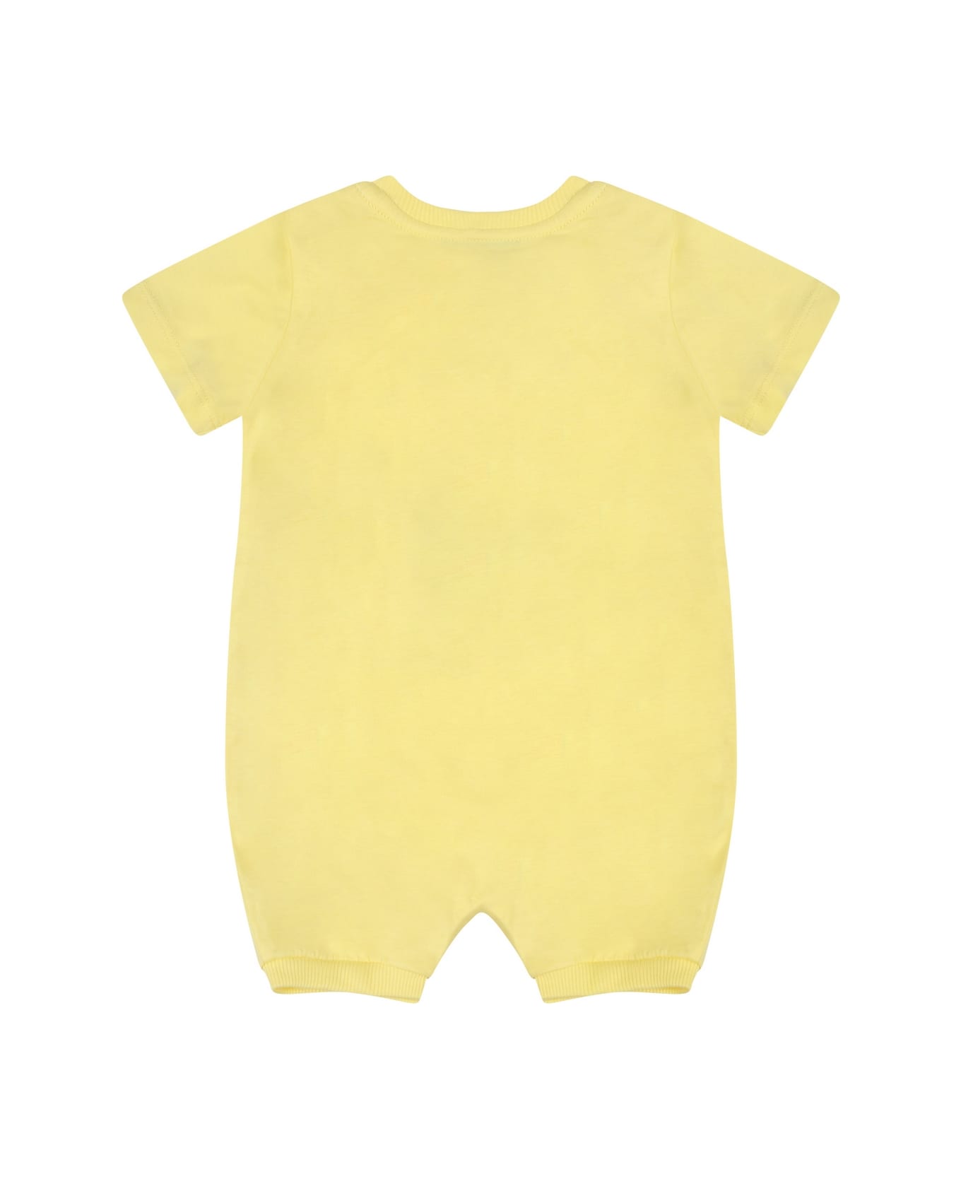 Moschino Yellow Set For Baby Kids With Teddy Bear - Yellow ボディスーツ＆セットアップ