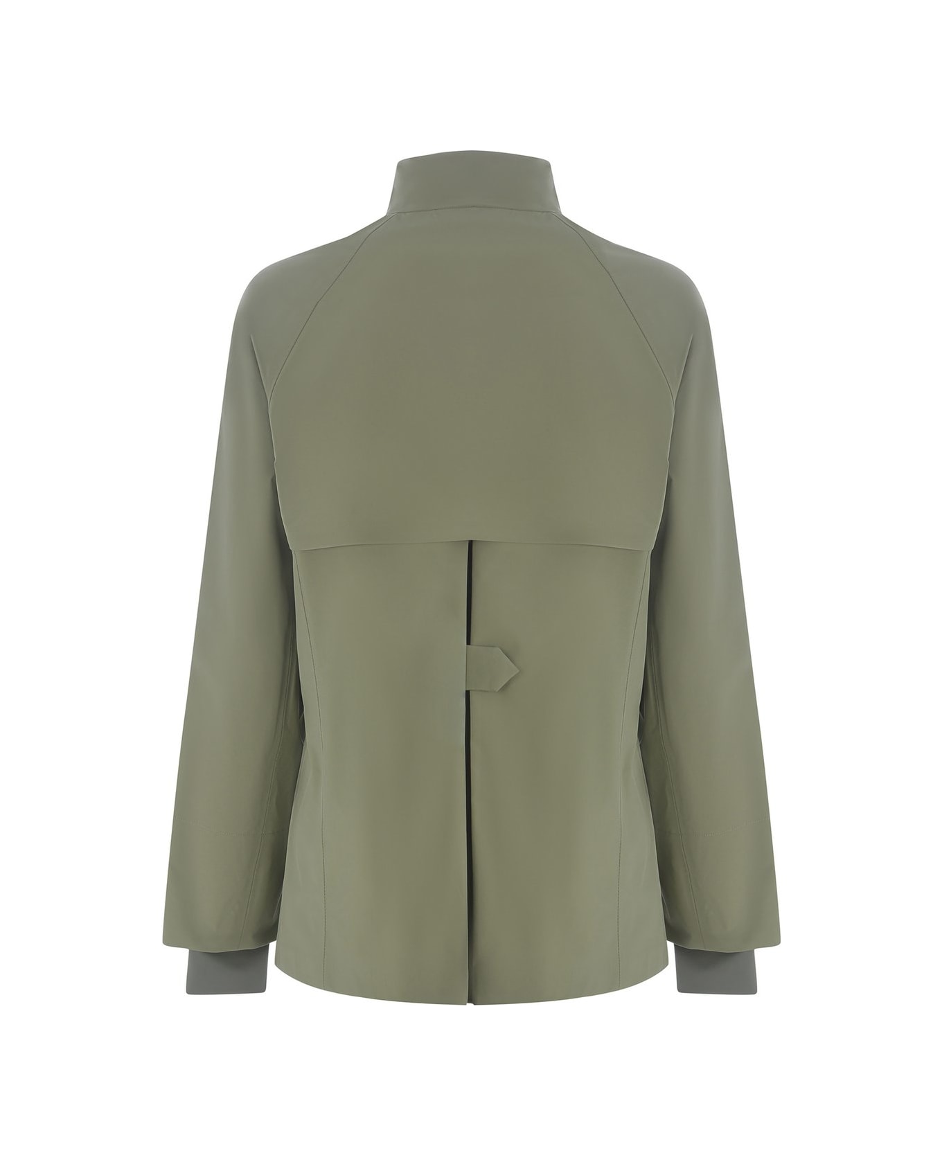 Max Mara Zip-up High Neck Jacket - Green