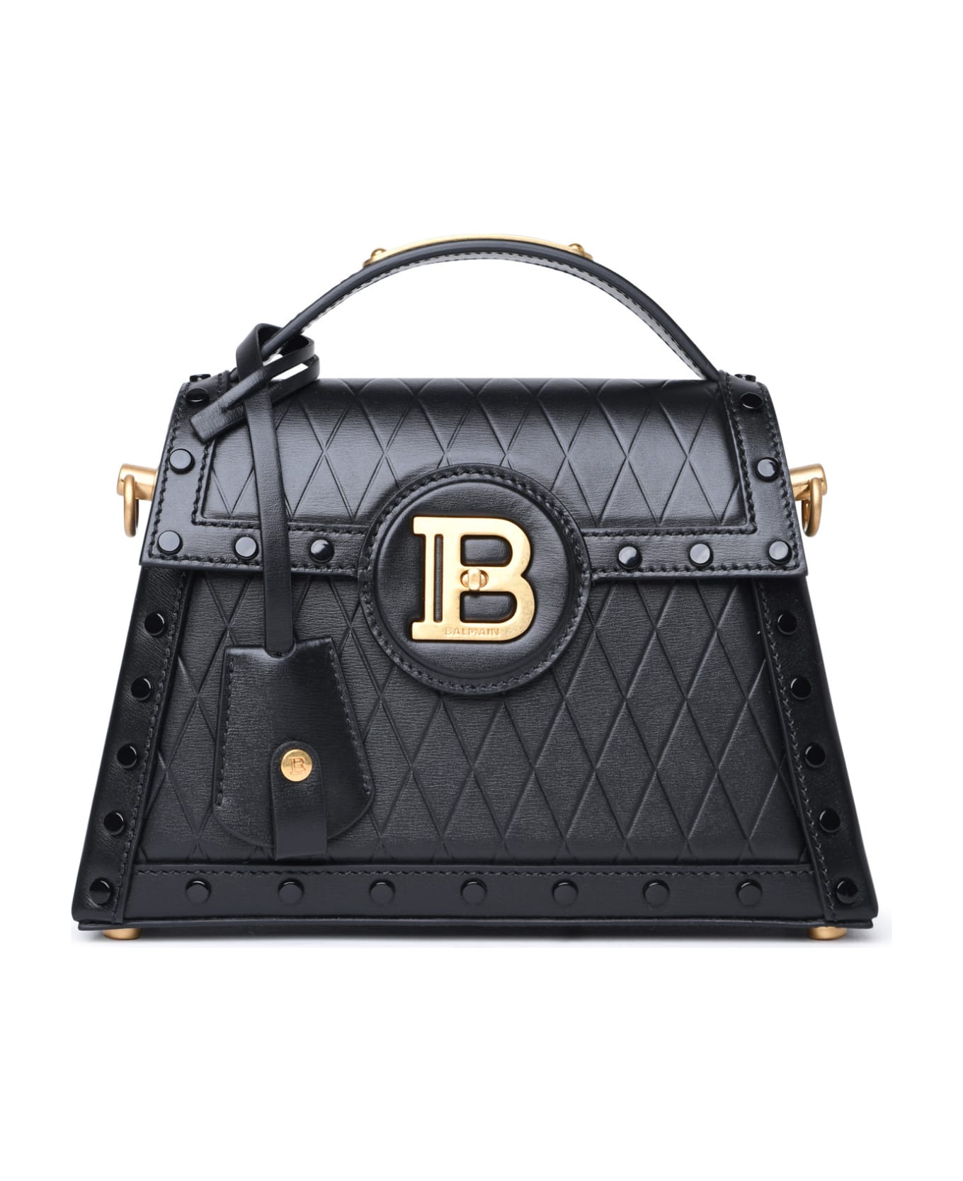 Balmain 'b-buzz Dynasty' Black Leather Bag - Black