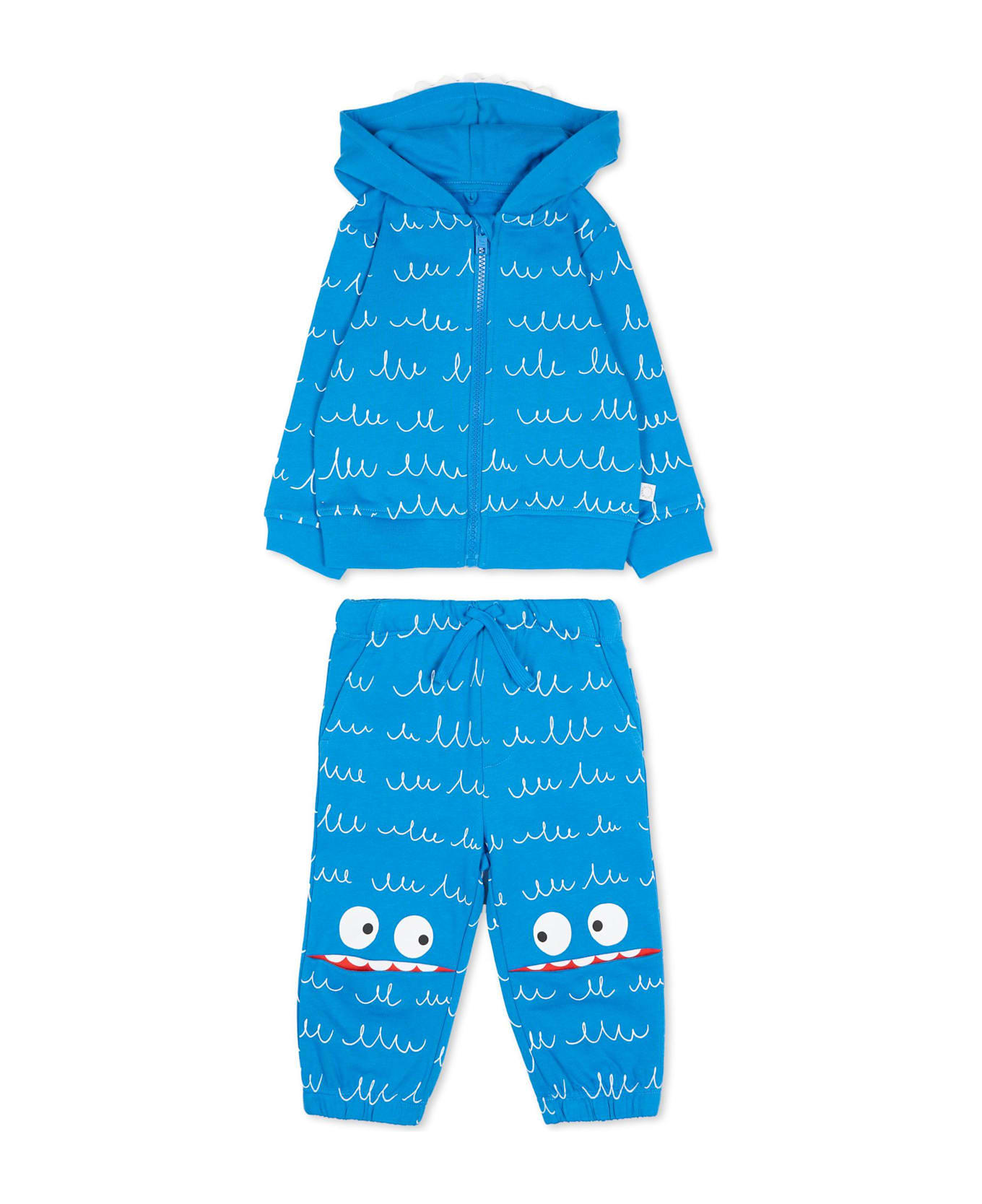 Stella McCartney Kids Blue Yeti Tracksuit For Baby Boy - Light Blue