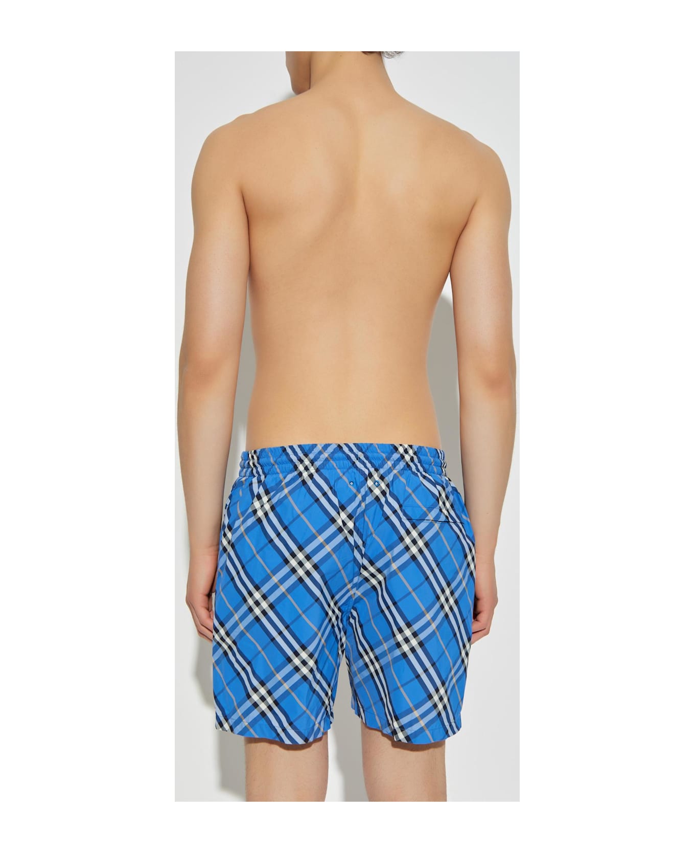 Burberry 
check
 Swim Shorts - BLUE