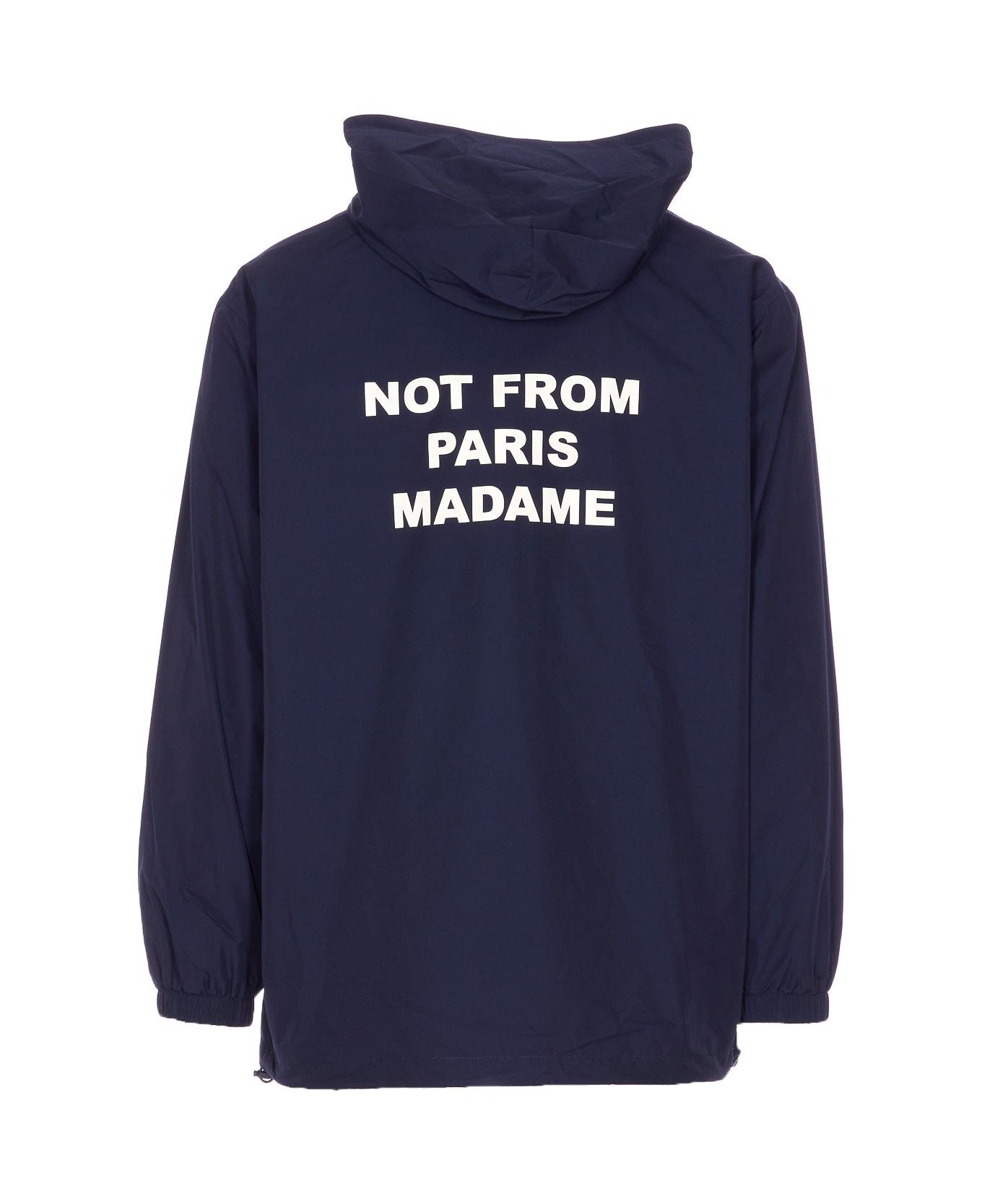 Drôle de Monsieur La Veste Capuche Slogan Jacket - Blue