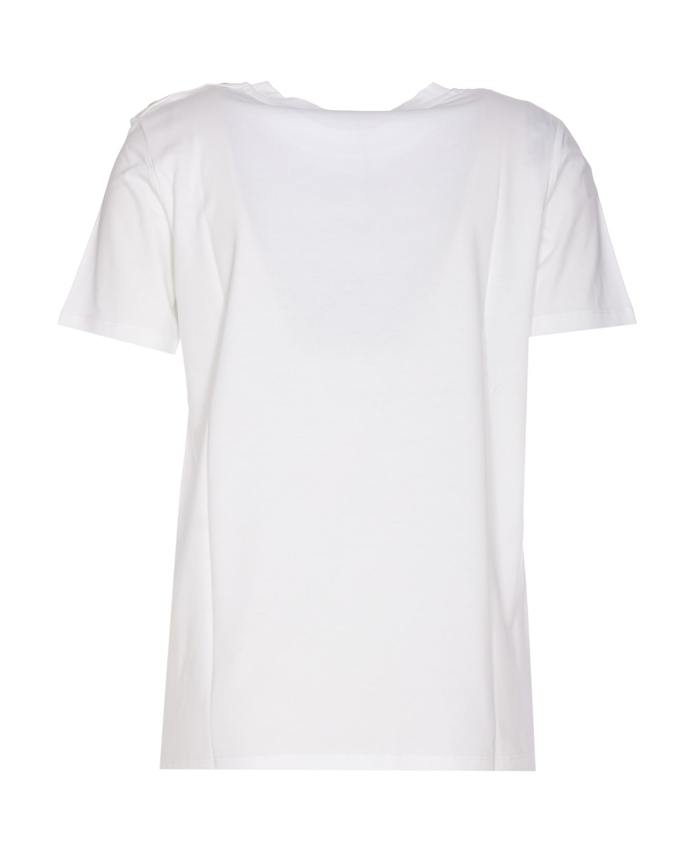 Balmain Cotton Crew-neck T-shirt - White